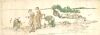 Hokusai - Travelers Asking for Directions - Long Surimono