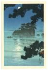 Hasui Kawase - Moon at Matsushima