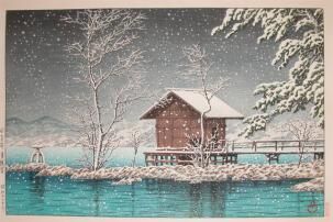 Hasui Kawase - Lake Tazawa
